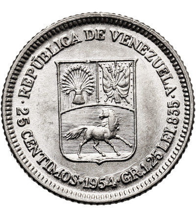 Wenezuela. 25 Centimos 1954