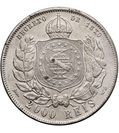 Brazil, Emperor Pedro II the Magnanimous (1831-1889), 2000 Réis 1888