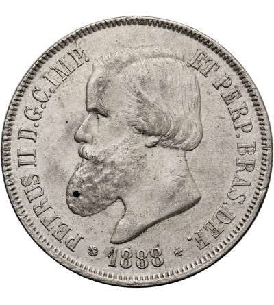 Brazil, Emperor Pedro II the Magnanimous (1831-1889), 2000 Réis 1888