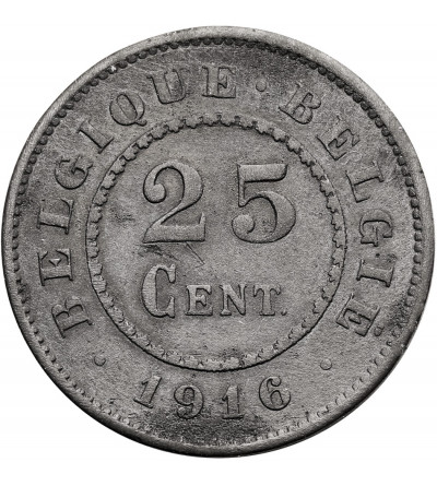 Belgium, German Occupation (1914-1918). 25 Centimes 1916