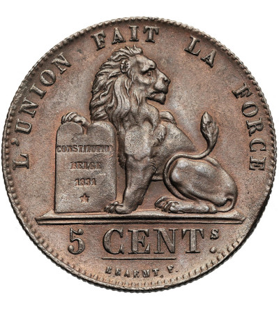 Belgia, Leopold I (1831-1865). 5 Centimes 1851