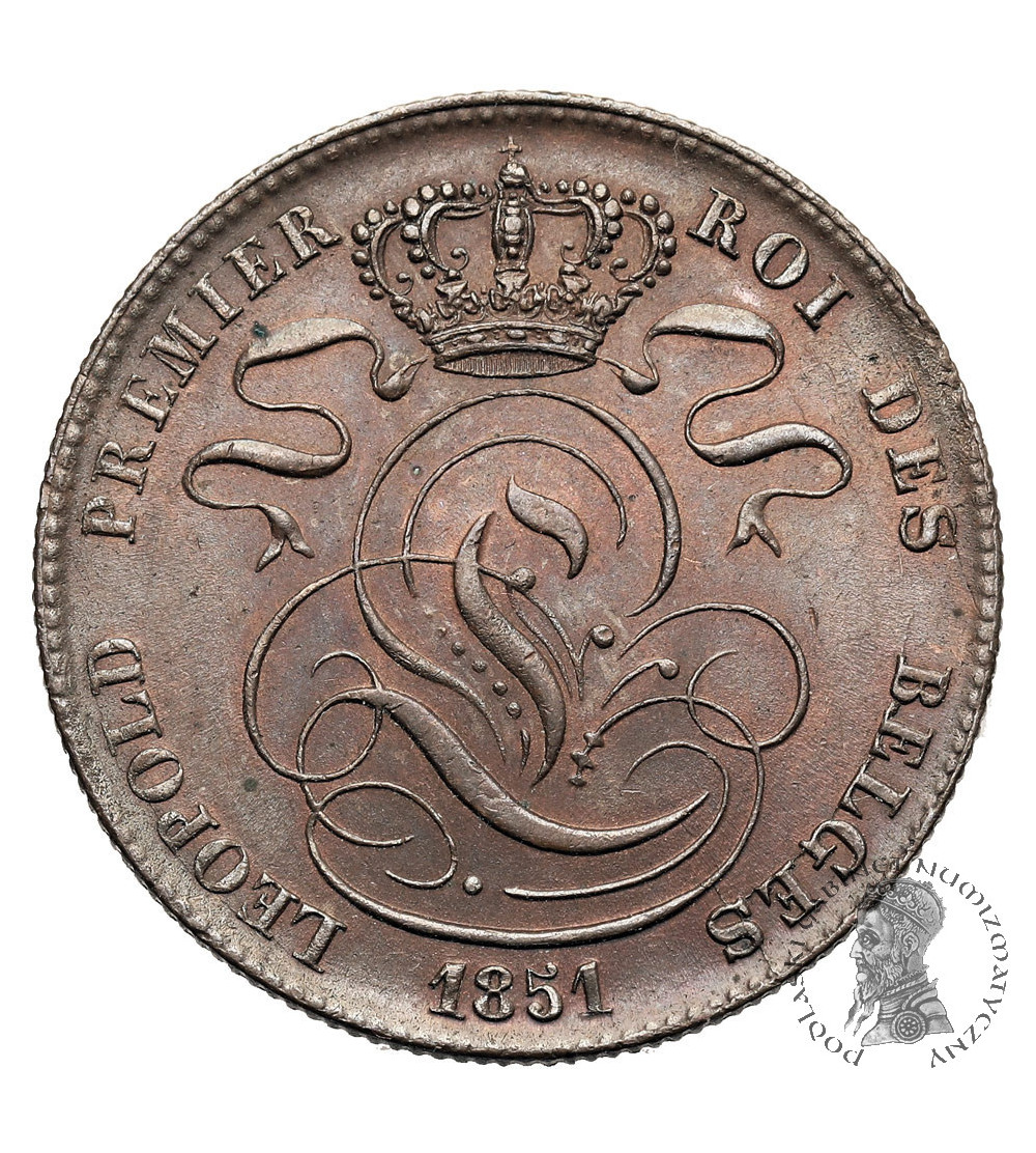 Belgia, Leopold I (1831-1865). 5 Centimes 1851