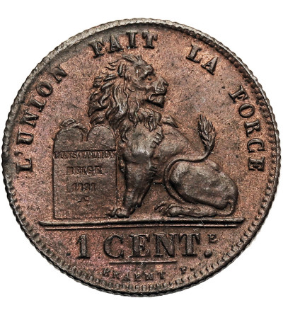 Belgia, Leopold II (1865-1909). 1 Centime 1907