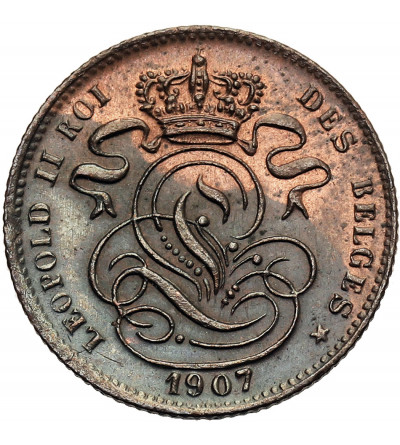 Belgia, Leopold II (1865-1909). 1 Centime 1907