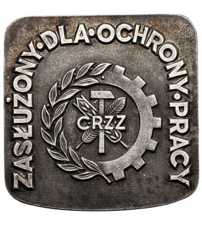 Poland, PRL (1952-1989). CRZZ Plaquette “Meritorious for Labor Protection”