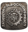 Poland, PRL (1952-1989). CRZZ Plaquette “Meritorious for Labor Protection”