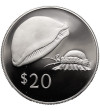 Fiji, Elizabeth II (1952-1987). 20 Dollars 1978, Golden Cowrie, series: Conservation - Proof