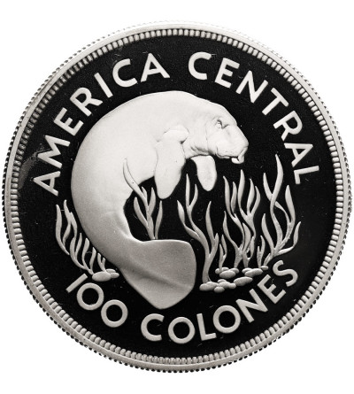 Costa Rica. 100 Colones 1974, Manatee, series: Conservation - Proof