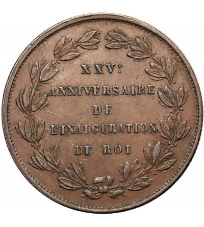 Belgium, Leopold I (1831-1865). Commemorative 5 Centimes 1856, 25th Anniversary of the King's Inauguration