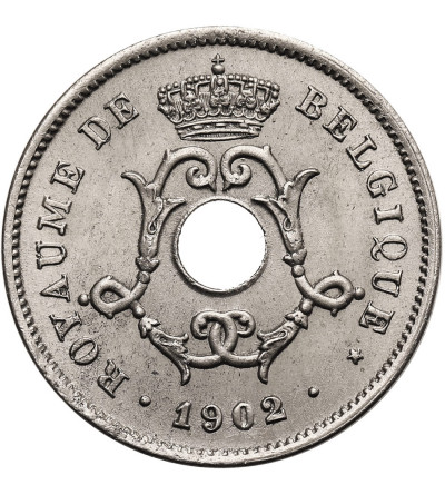 Belgia, Leopold II (1865-1909). 10 Centimes 1902, BELGIQUE