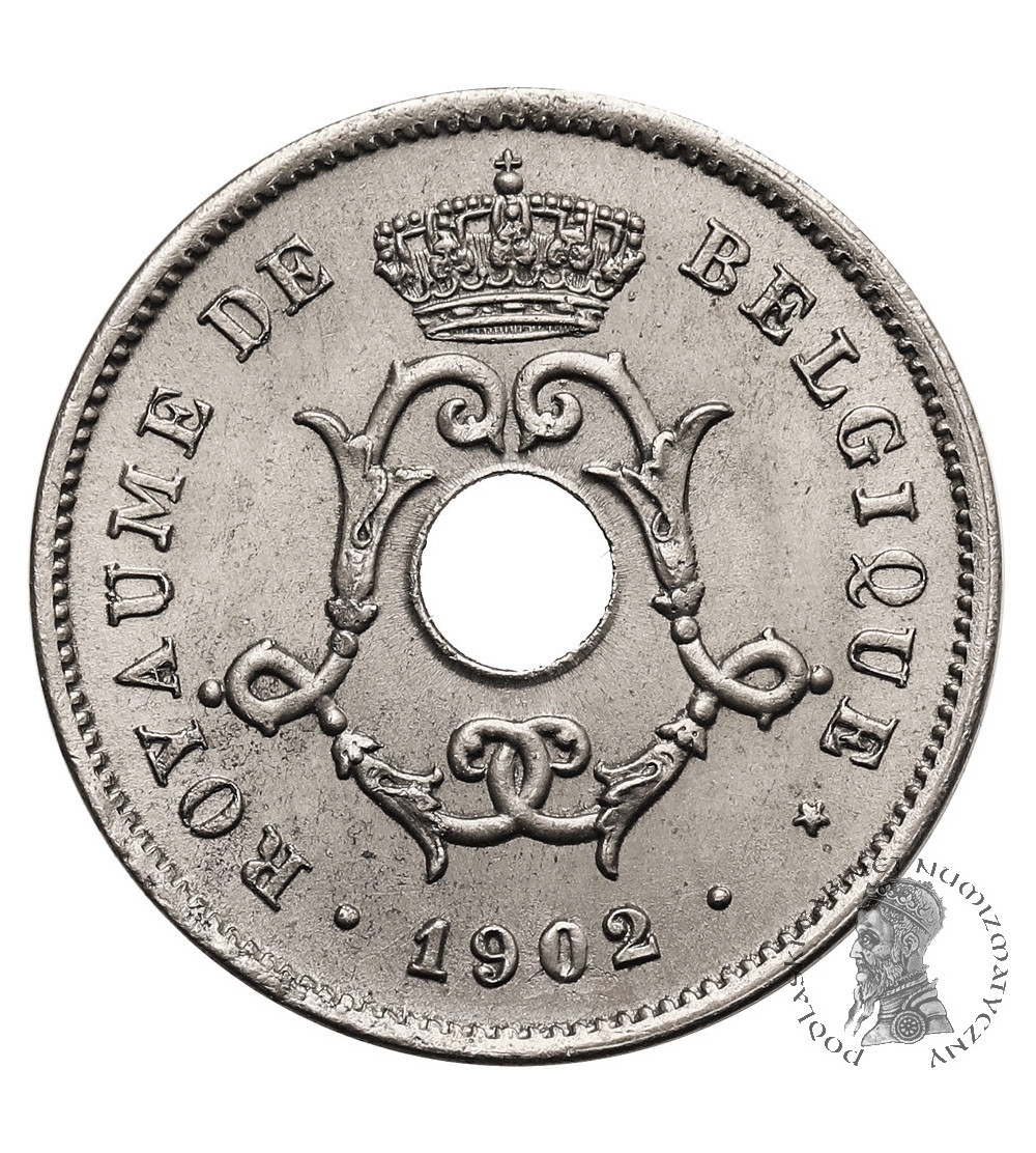 Belgia, Leopold II (1865-1909). 10 Centimes 1902, BELGIQUE