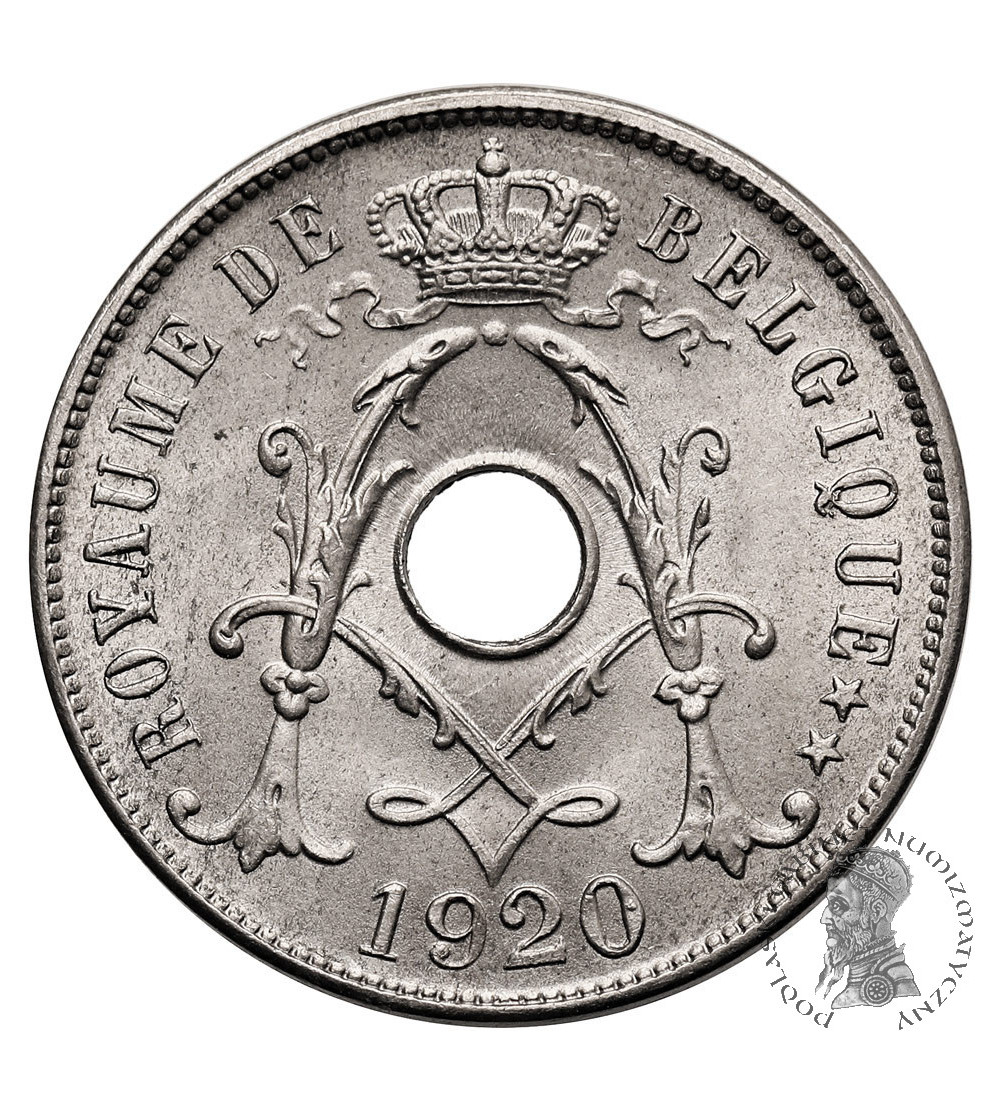 Belgia, Albert I (1909-1934). 25 Centimes 1920, BELGIQUE