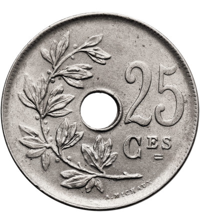 Belgia, Albert I (1909-1934). 25 Centimes 1923, BELGIQUE