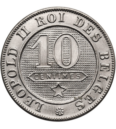 Belgium, Leopold II (1865-1909). 10 Centimes 1898, DES BELGES