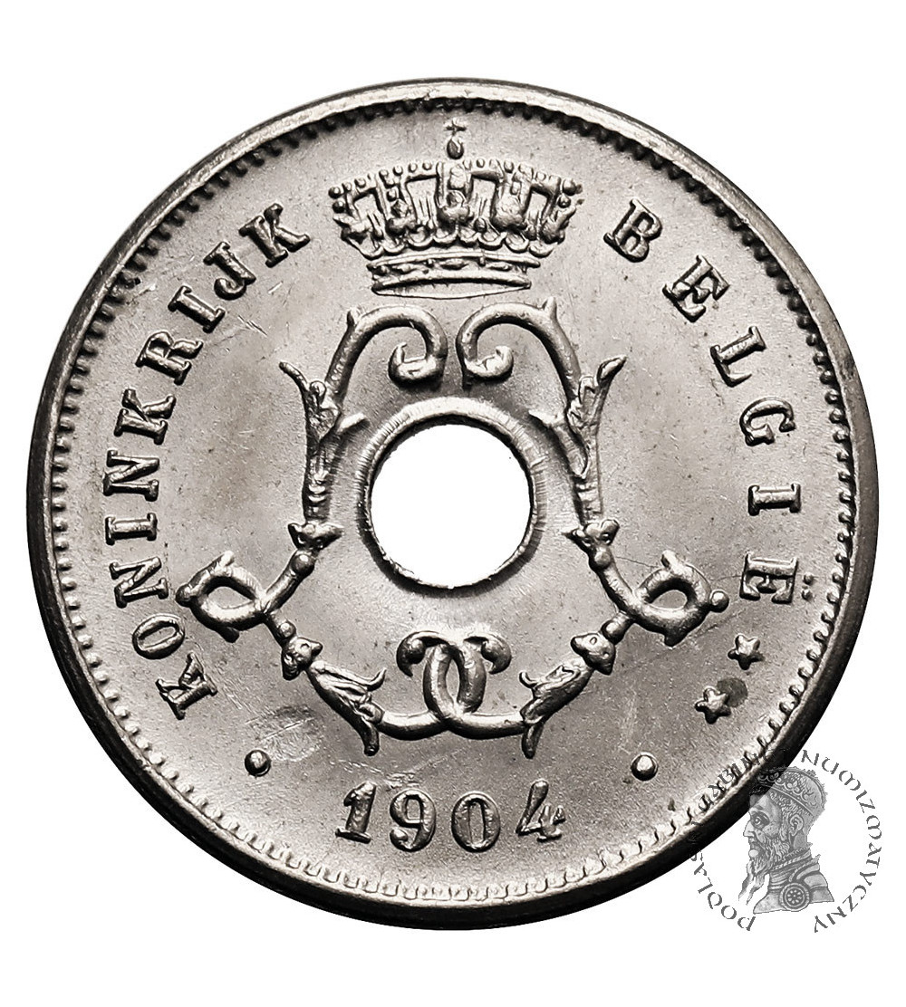 Belgia, Leopold II (1865-1909). 5 Centimes 1904, BELGIE