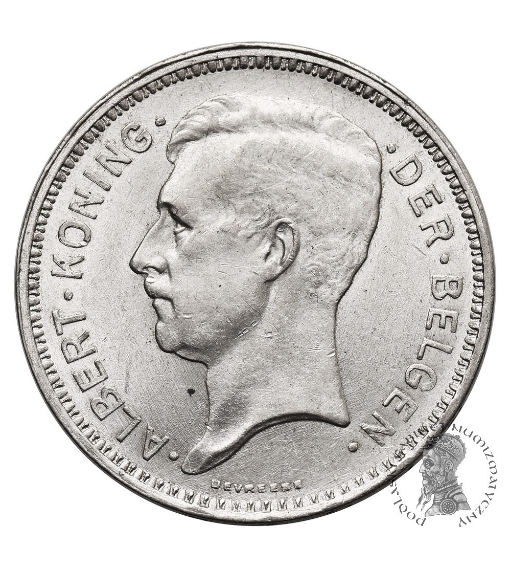 Belgium, Albert I (1909-1934). 20 Francs 1934, DER BELGEN