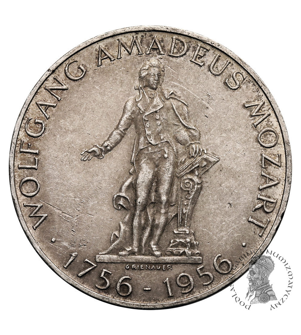 Austria. 25 szylingów 1956, 200 Rocznica Urodzin Wolfganga Amadeusza Mozarta