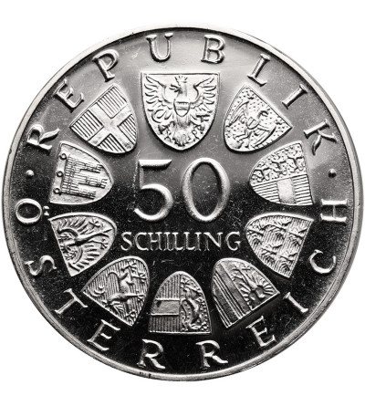 Austria. 50 Schilling 1968, 50th Anniversary of the Republic - Proof