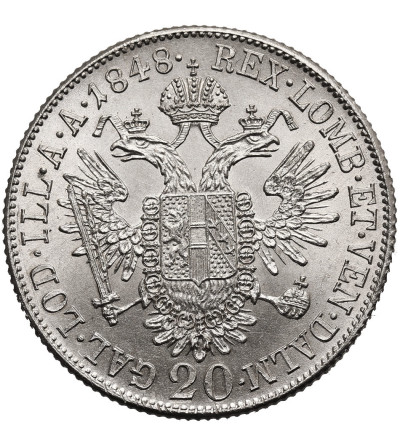 Austria, Ferdynand I (1835 - 1848). 20 krajcarów 1848 A, Wiedeń