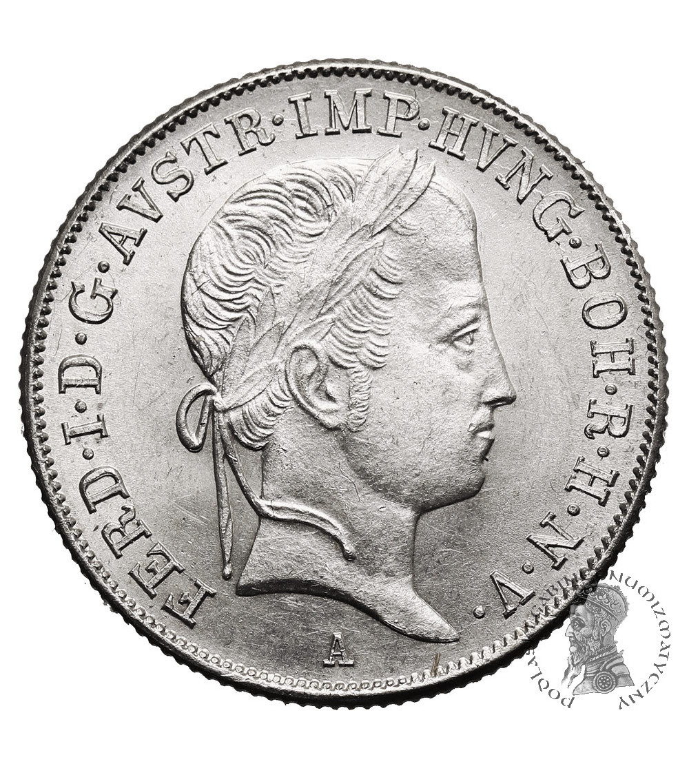 Austria, Ferdynand I (1835 - 1848). 20 krajcarów 1848 A, Wiedeń