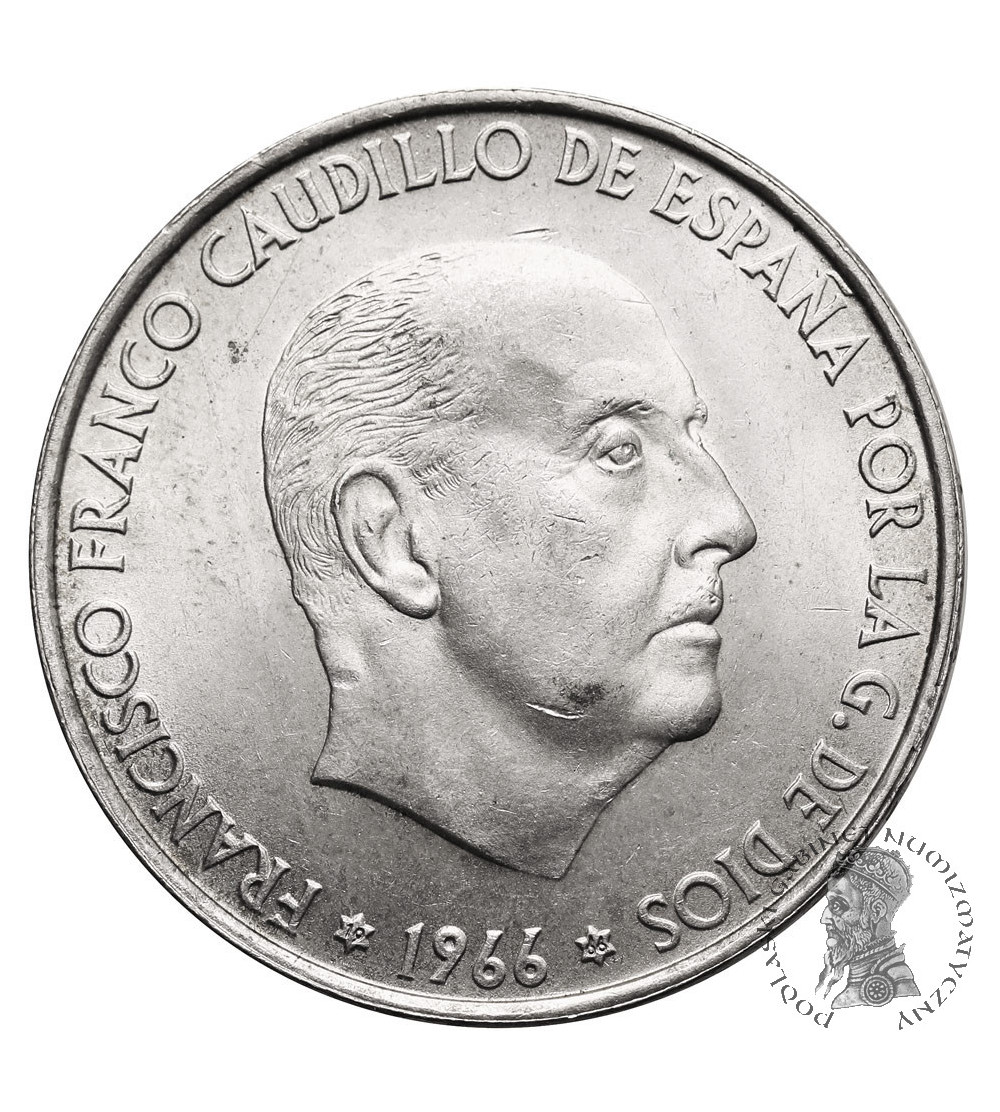 Hiszpania, Francisco Franco (1936-1975). 100 Pesetas 1966 (66)