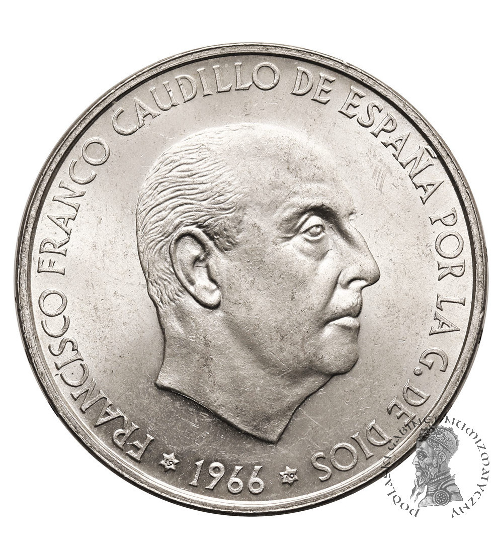 Hiszpania, Francisco Franco (1936-1975). 100 Pesetas 1966 (70)