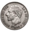 Hiszpania, Alfonso XII (1874-1885). 5 Pesetas 1885 (87) MS-M