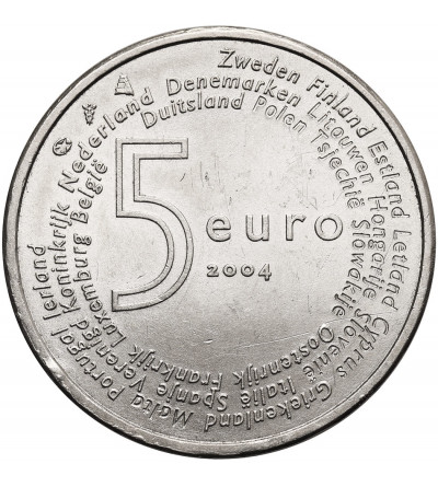 Netherlands, Beatrix (1980-2013). 5 Euro 2004, Members of the European Union, Series: Europa Star