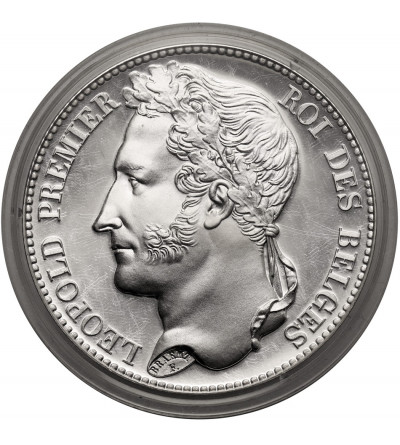 Belgia, Leopold I (1832-1865). 5 franków 1832, Oficjalne Nowe Bicie (Restrike) - Proof