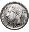 Belgia, Leopold II (1865-1909). 5 franków 1865, Oficjalne Nowe Bicie (Restrike) - Proof