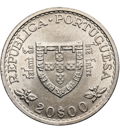 Portugal, Second Republic (1926-1974). 20 Escudos 1960, 500th Anniversary of the Death of Prince Henry the Navigator