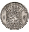 Belgium, Leopold II (1865-1909). 1 Franc 1880, Fifty Years of Belgian Independence