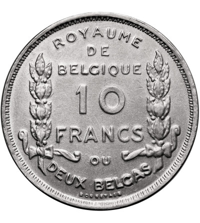 Belgium, Albert I (1909-1934). 10 Francs (Deux Belgas) 1930, Centennial of Belgium's Independence