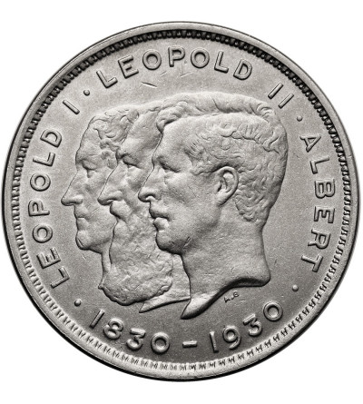 Belgium, Albert I (1909-1934). 10 Francs (Deux Belgas) 1930, Centennial of Belgium's Independence