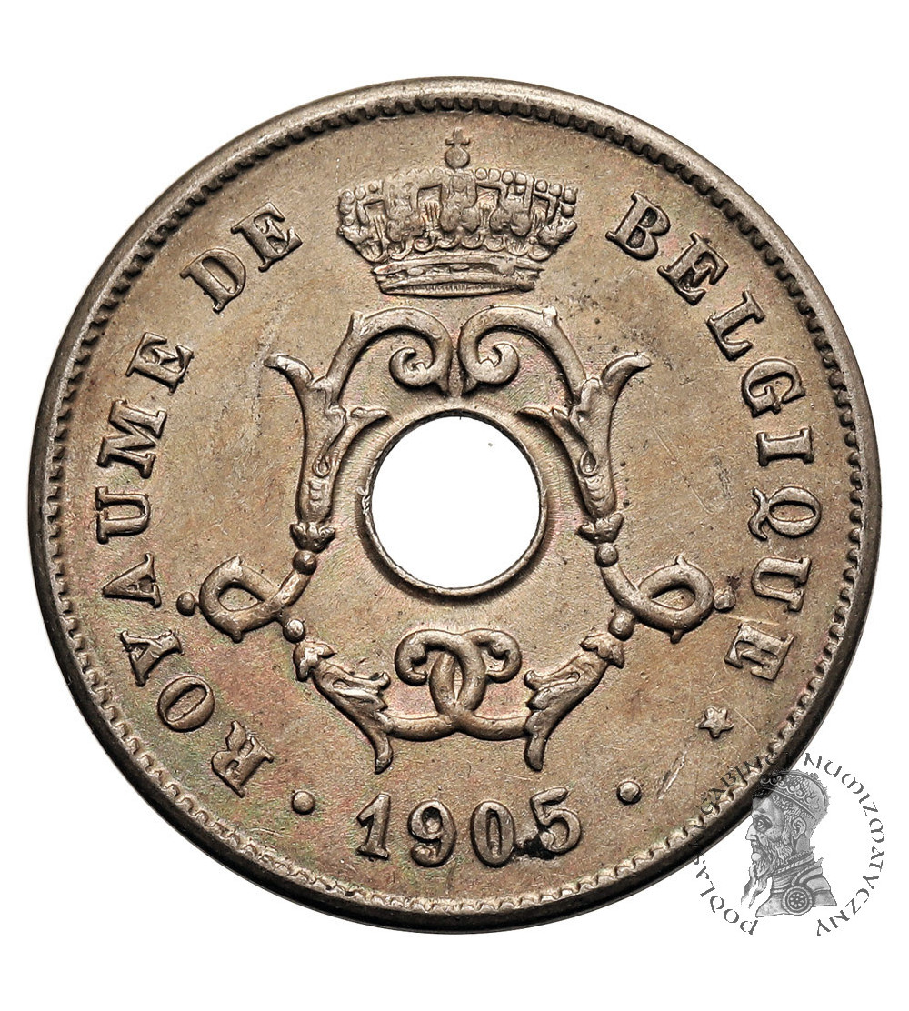 Belgia, Leopold II (1865-1909). 10 Centimes 1905, BELGIQUE