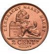 Belgia, Albert I (1909-1934). 2 Centimes 1911, DER BELGEN