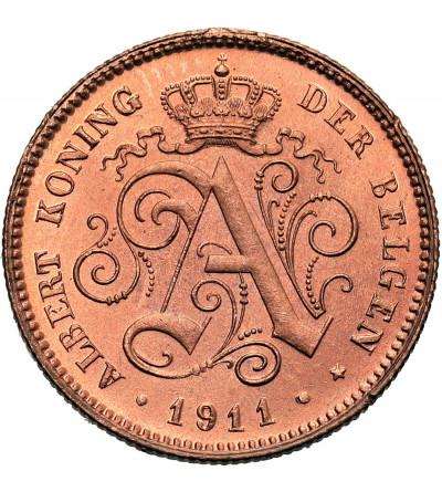 Belgia, Albert I (1909-1934). 2 Centimes 1911, DER BELGEN