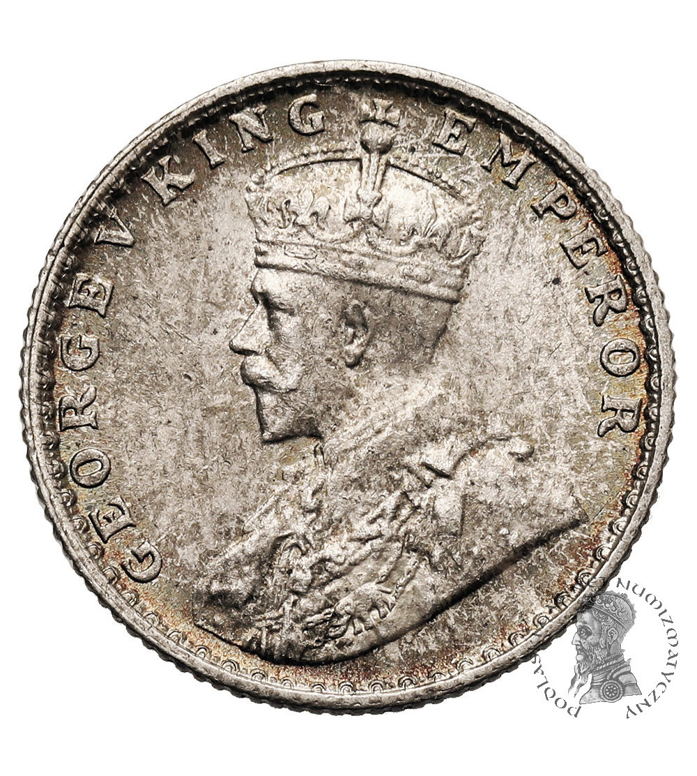 India-British (British India), George V (1910-1936). 1/4 Rupee 1936 (b), Bombay