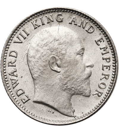 India-British (British India), Edward VII (1901-1910). 1/4 Rupee 1906 (c), Calcutta