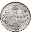 Indie Brytyjskie, Edward VII (1901-1910). 1/4 rupii 1906 (c), Kalkuta