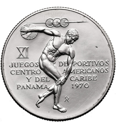 Panama. 5 Balboas 1970, 11th Central American and Caribbean Games