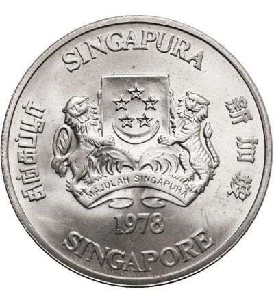 Singapore. 10 Dollars 1978, Communications Satellite