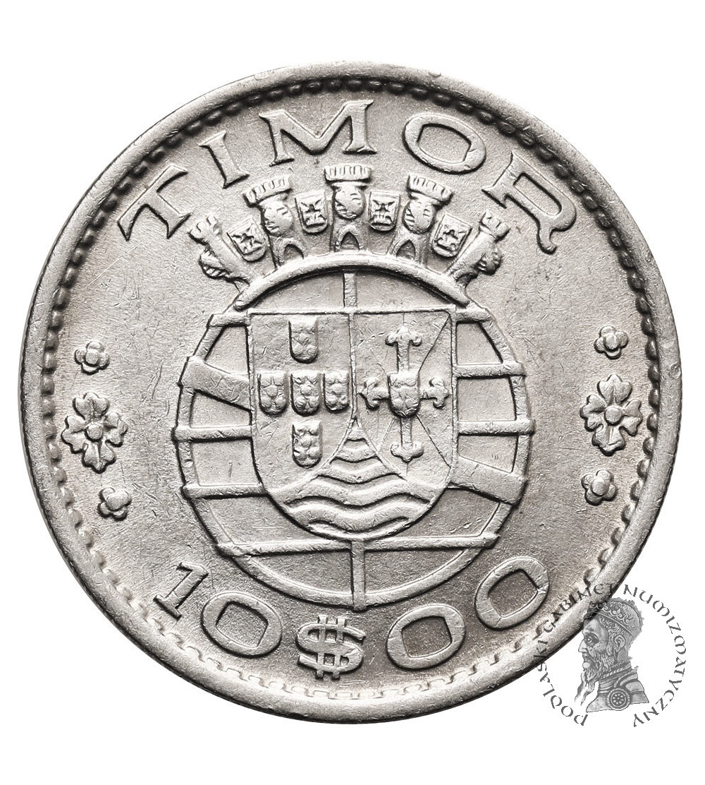 Timor, Portuguese Overseas Province (1951-1974). 10 Escudos 1964