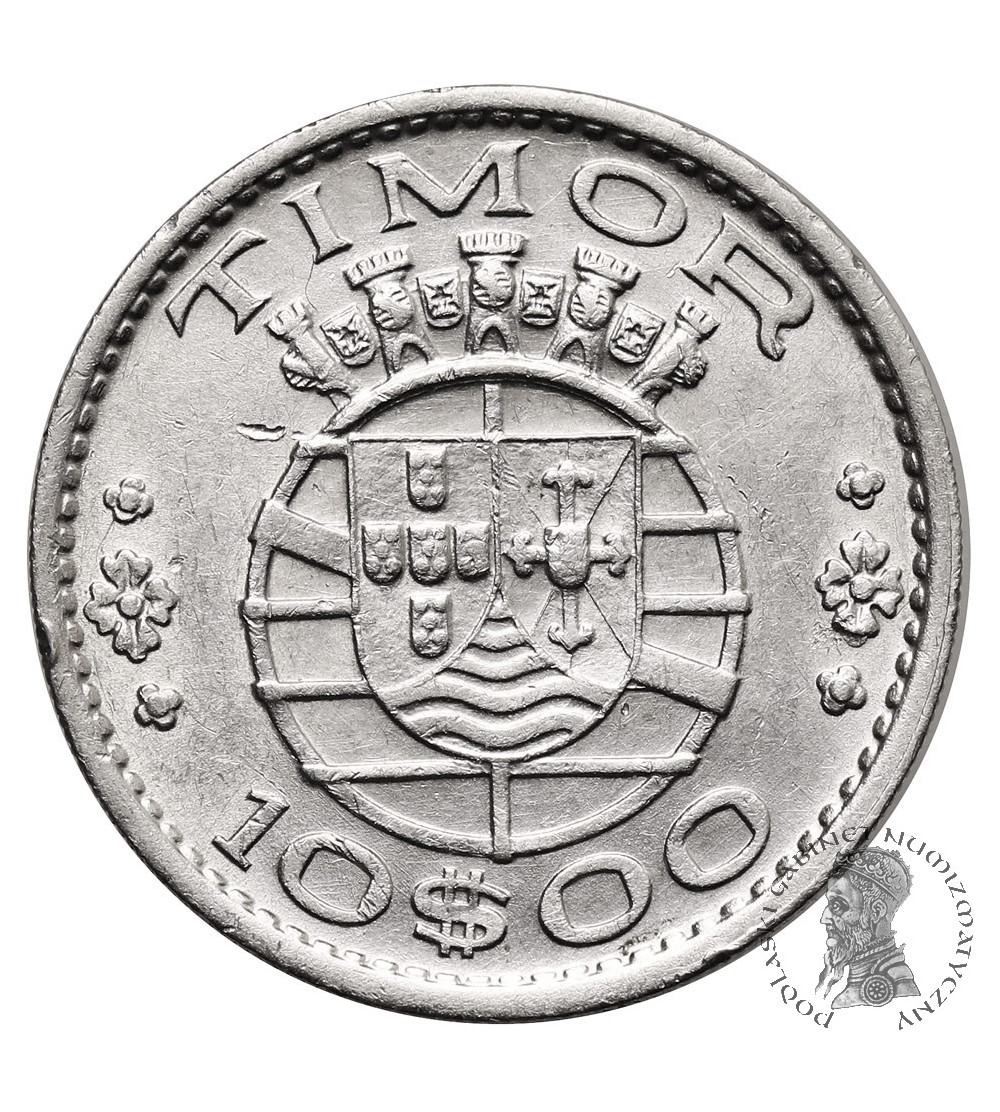 Timor, Portuguese Overseas Province (1951-1974). 10 Escudos 1964