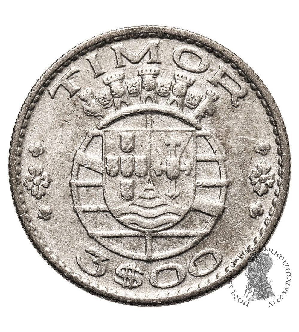 Timor, Portuguese Overseas Province (1951-1974). 3 Escudos 1958