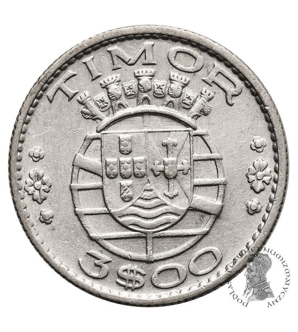 Timor, Portugalska Prowincja Zamorska (1951-1974). 3 Escudos 1958