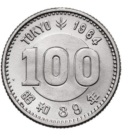 Japonia, Shōwa (1926-1989). 100 Yen, rok 39 / 1964 AD, XVIII Letnie Igrzyska Olimpijskie, Tokio 1964