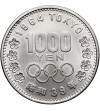 Japonia, Shōwa (1926-1989). 1000 Yen, rok 39 / 1964 AD, XVIII Letnie Igrzyska Olimpijskie, Tokio 1964