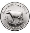 Cuba, Second Republic (since 1959). 5 Pesos 1982, F.A.O. (Cattle)