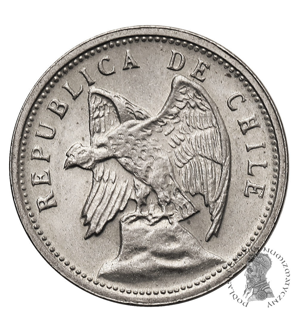 Chile, Republic. 5 Centavos 1928, Condor